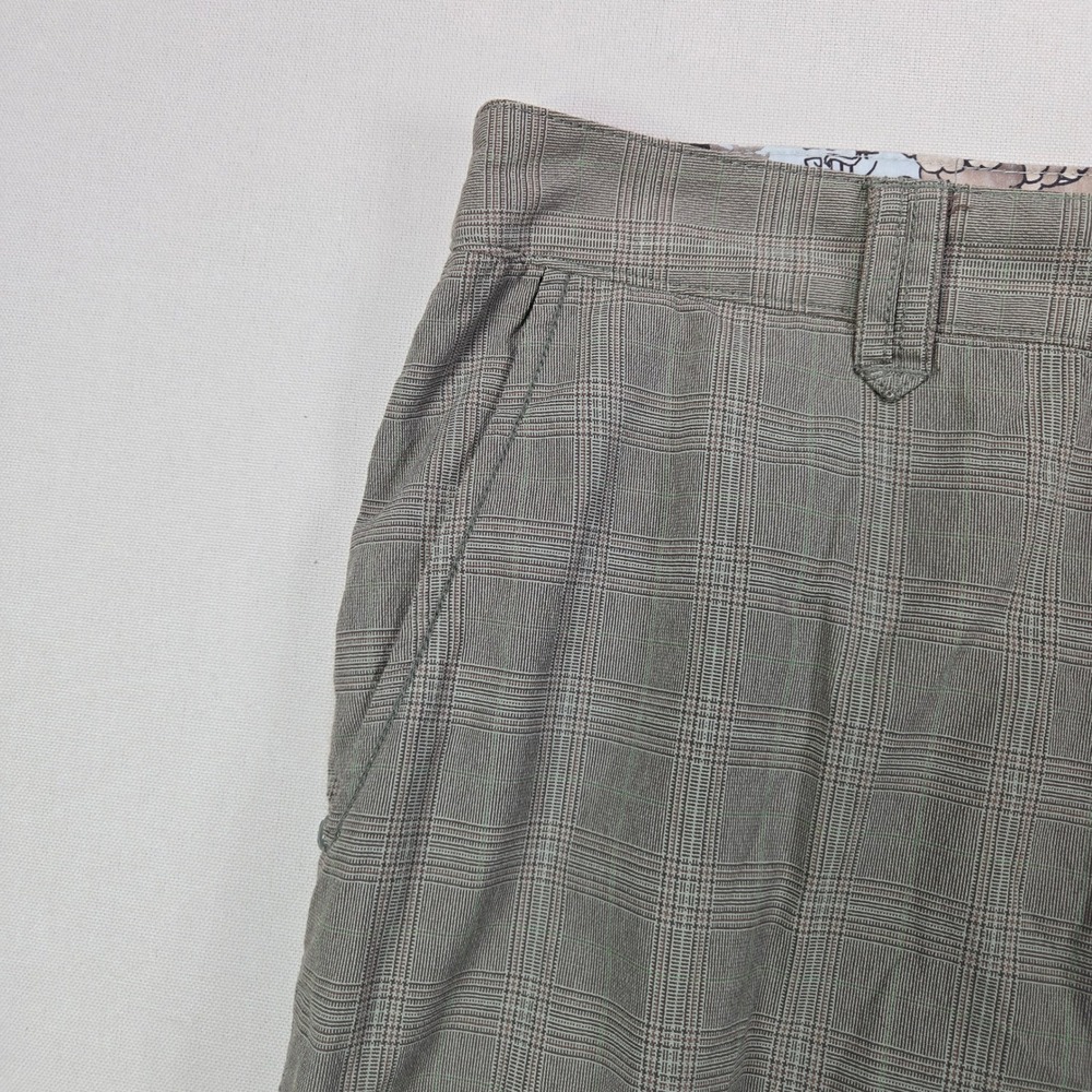 Lululemon Athletica Kung Fu Pants Plaid Stretch Grey Mens 38x31 - Picture 5 of 12